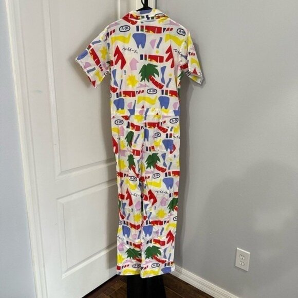 NWT Nooworks ⚡️Art To Wear Print Jumpsuit Size XL Lisa Congdon ULTRA RARE - Picture 6 of 6